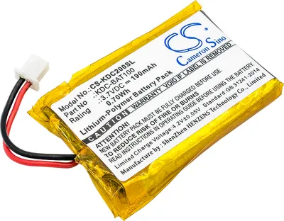 Produktbild von TECHTEK Akku Kompatibel mit [KOAMTAC] KDC-100, KDC-200, KDC20, KDC200, KDC200iM, KDC80 Ersetzt 02-980-8680, für KDC-BAT100