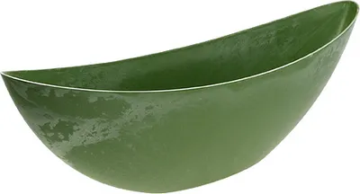 Produktbild von Grünes Plastikschiffchen 55,5cm x 14,5cm - Blumendeko Fensterbrett Garten