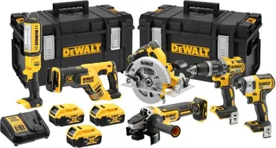 Zdjęcie produktu dla DEWALT XR - Zestaw 6 narzędzi litowo-jonowych (18 V, 5 Ah, DCK623P3)