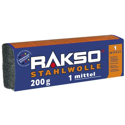 Produktbild von RAKSO Stahlwolle Banderole Sorte 1 Mittel 1 x 200g