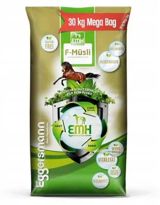 Zdjęcie produktu dla EGGERSMAN EMH F-Musli Bezowsowe musli podstawowe z dodatkiem prebiotyku EMH dla koni - 30kg