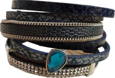 Produktbild von SA-24078 Armband Grau - Eleganter Damenschmuck KP24078