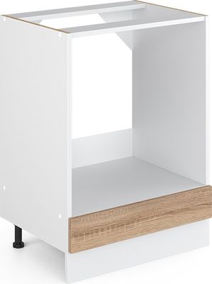 Vicco Herdumbauschrank R-Line, 60 cm ohne Arbeitsplatte, Sonoma/Weiß