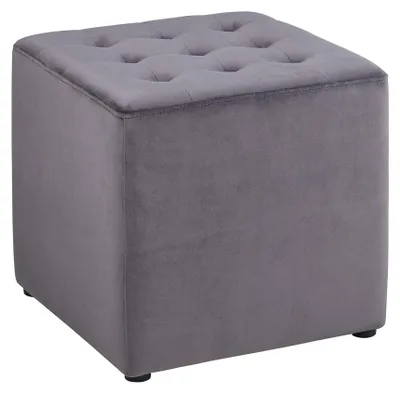 Hocker Brynner 38x38x36 cm Holz Dunkelgrau