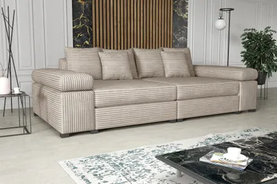 Produktbild von Big Sofa Couchgarnitur Megasofa Riesensofa AREZZO Stoff Tilia Creme
