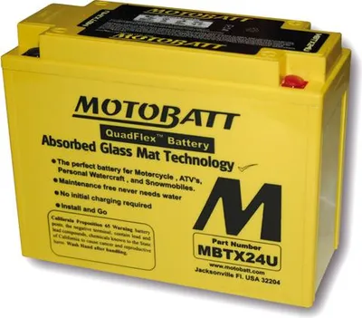 Produktbild von MBTX24U MOTOBATT Quadflex AGM Bike Batterie 12V 25Ah