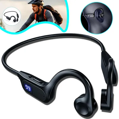 Produktbild von Bluetooth 5.2 Knochenschall Kopfhörer, Kabellose Open Ear Bone Kopfhörer, Ohne Ohrstöpsel für Laufen, Radfahren und Fitness