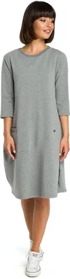 Obrázek produktu pro BeWear Dámské midi šaty Czesl B083 šedá XXL