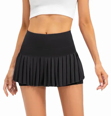 Obrázok produktu pre XNMAYA Dámska tenisová sukňa s vysokým pásom, golfová sukňa, športová sukňa (skort), mini sukňa