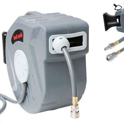 Produktbild von EINFEBEN Automatik Schlauchtrommel Kompressor-Zubehör Drucklufttrommel Druckluftschlauch 1/4" Schnellkupplung 20M 18 Bar max. Arbeitsdruck