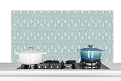 Obrázok produktu pre MuchoWow® Splashback Kuchyňa - Kuchynský backsplash - Ochrana steny pre sporák a drez Vzory - more - kvapka 120x60cm Alu-Dibond (alternatíva k