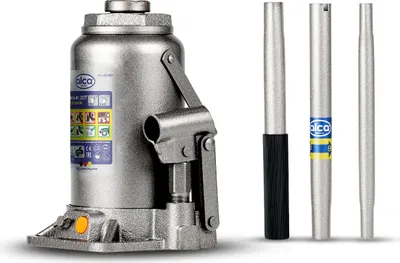 Produktbild von alca® Hydraulischer Wagenheber 20t I Stempelheber & Unterstellheber aus Stahl I für Auto, Motorrad, PKW & Werkstatt I Hubhöhe 244-449 mm I &