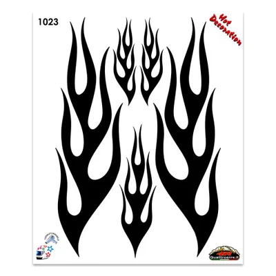 Immagine prodotto di Adesivo fiamme nere 35 x 50 cm