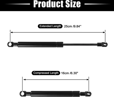 Image de Verin š€ Gaz 200N Universel Amortisseur š€ Gaz 250mm Levage de Porte RV Placard Support