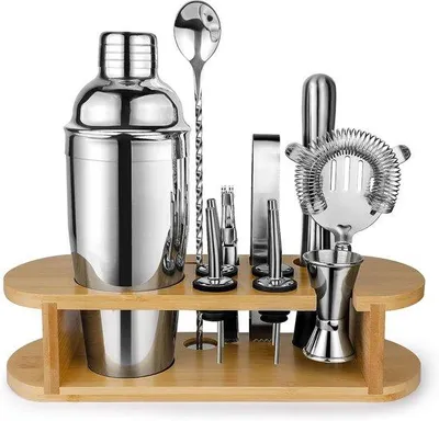 Produktbild von Famanu Cocktailshaker Set - 12-teiliges Bartending Kit