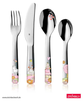 Immagine prodotto di WMF Kinderbesteck-Set Prinzessin Anneli, 4-teilig 3201111618 4000530731265