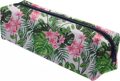 Produktbild von Mäppchen Federtasche Schlamperbox Federmäppchen Schüleretui Stiftemappe Flower Palm [008]