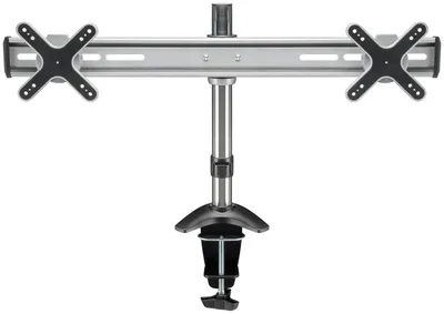 Obrázek produktu pro Goobay 69296 ScreenFlex Twin, černo-stříbrná - Stolní držák pro 2 monitory do 58 cm (23'')