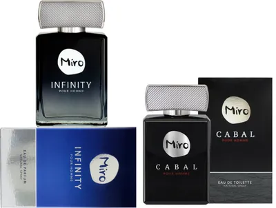 Produktbild von 2 tlg MIRO Herren Duftcollection: Cabal EdT 75 ml + Infinity EdP 75 ml