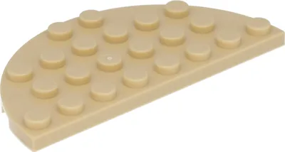Immagine prodotto di 2x Piastra di costruzione Lego mezzo tondo 4x8 beige mezzo cerchio Star Wars 75290 6123812 22888