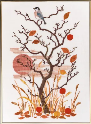 Produktbild von Eva Rosenstand Kreuzstich Set "Winter", Zählmuster, 40x55cm