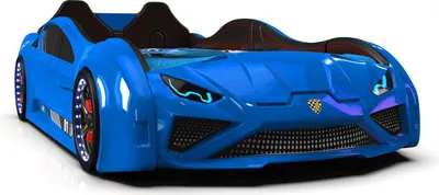 Produktbild von Autobett LAMBO mit Flügeltüren : Blau Farbe: Blau