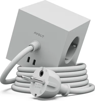 Immagine prodotto di AVOLT - Caricabatterie AC Square 1 (1,8 m grigio gotland)