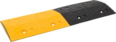 Obrázok produktu pre vidaXL Podlahové prahy 2 ks. Žlté a čierne 97x32,5x4 cm Guma