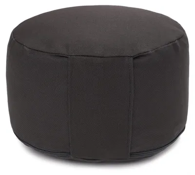 Produktbild von yogabox Yogakissen Glückssitz® Classic small D - regional hergestellt - anthrazit 26 x 26 x 14 cm Buchweizenschalen