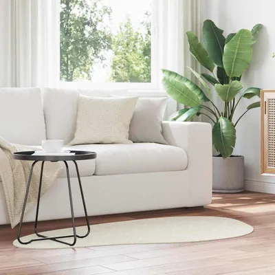 Produktbild von Möbel Teppich Creme 80 x 150 cm Polyester - Designerteppiche 4103768