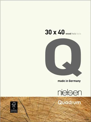 Obrázek produktu pro Rám na fotografie Nielsen Quadrum, dřevěný, 30 x 40 cm, bílý