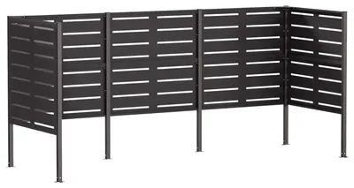 Imagen del producto de Pantalla para contenedor de basura 249 x 85 x 113 cm Acero