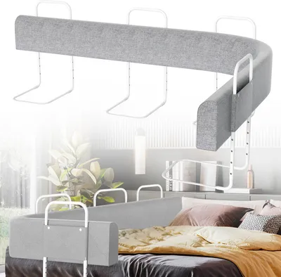 Obrázek produktu pro Jopassy 200cm zábradlí na postel Zábradlí na dětskou postýlku Výškově nastavitelné zábradlí s 5 otvory proti vypadnutí Zábradlí na dětskou postel