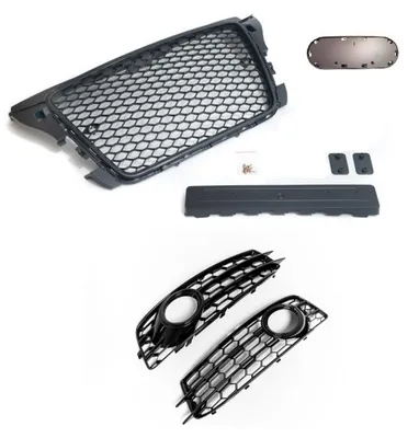 Kühlergrill Sportgrill Waben Gitter Grill Gitter Stoßstange für Audi A3 8P 08-13 – Produktansicht
