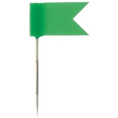 Produktbild von Alco Markierfahne - 35 x 18 mm - hellgrün - Dose 20 Stück