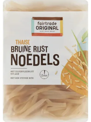 Image de Fairtrade Original Thaise zilvervliesrijst noedels 225g - sans gluten, riche en fibres