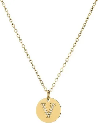 Immagine prodotto di Collana Alfabeto V / Oro - Eleganza Unisex KP21227