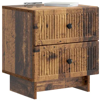 Image de Cabinet de chevet avec tiroir Bois ancien 43 x 34,5 x 47,5 cm