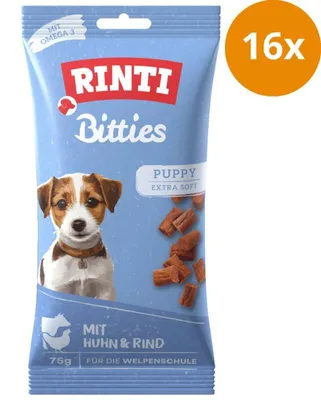 Produktbild von Rinti Extra Bitties Puppy Huhn & Rind 75g