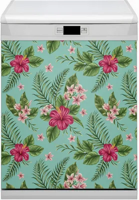 Produktbild von Geschirrspüle Magnet für Spülmaschine Magnetmatte Küche Magnete  Dekorative 60x80 cm  - Blumen