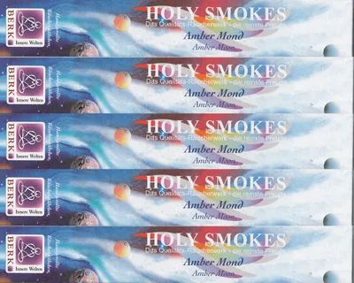Produktbild von 5x Amber Mond - Räucherstäbchen aus Indien - Holy Smokes - Blue Line 10g