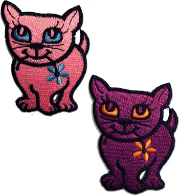 Obrázek produktu pro Kočičí zvíře - nášivka, nažehlovací, nažehlovací obrázek, nášivky, k nažehlení, velikost: 5,3 x 7,0 cm