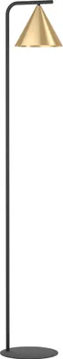 Produktbild von NARICES Stehleuchte Stehlampe Lampe - L29,5 x B22 x H162 cm - schwarz - 1X40W exkl. - IP20