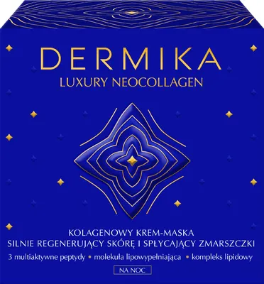 Obrázok produktu pre Dermika Luxusný Neokolagénový Nočný Krém-Maska Pre Silnú Regeneráciu Pleti A Redukciu Vrások 50Ml