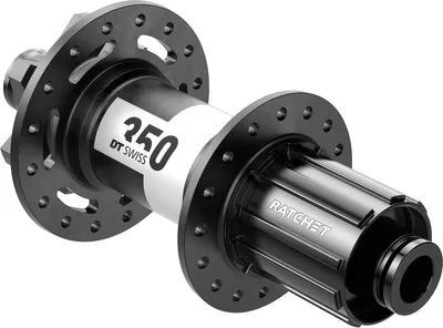12/148 mm TA Boost, Shimano 11-fach Light (ASL) mit Ratchet System 36 SL, 28 Loch - DT Swiss Nabe MTB HR 350 Classic 6-Loch Boost