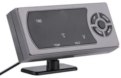 Produktbild von 3-in-1-Auto-LED-Digitaluhr, Thermometer und Voltmeter (12–24 V)