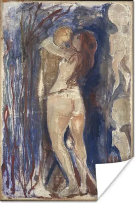 Produktbild von MuchoWow® Poster Tod und Leben - Edvard Munch 60x90 cm - Wanddekoration
