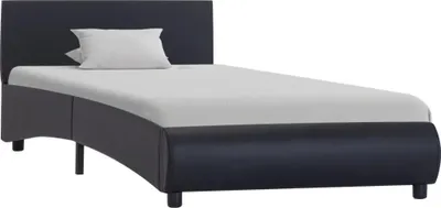 Obrázek produktu pro vidaXL Postel s LED diodami Černá Imitace kůže 90x200 cm