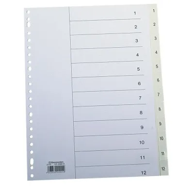 Produktbild von Soennecken Zahlenregister Verwendung für Papierformat: DIN A4 Grammatur: 165 g/m²