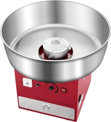 Immagine prodotto di Macchina commerciale per zucchero filato 1000W per feste, colore rosso